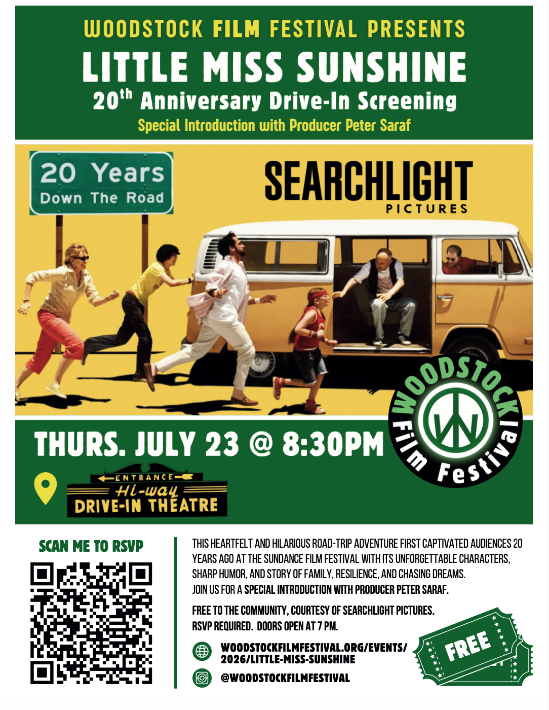 Little Miss Sunshine: 20th Anniversary Drive-In Screening